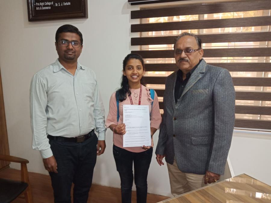 Student of Department of Accountancy has Selected in Indslund Bank