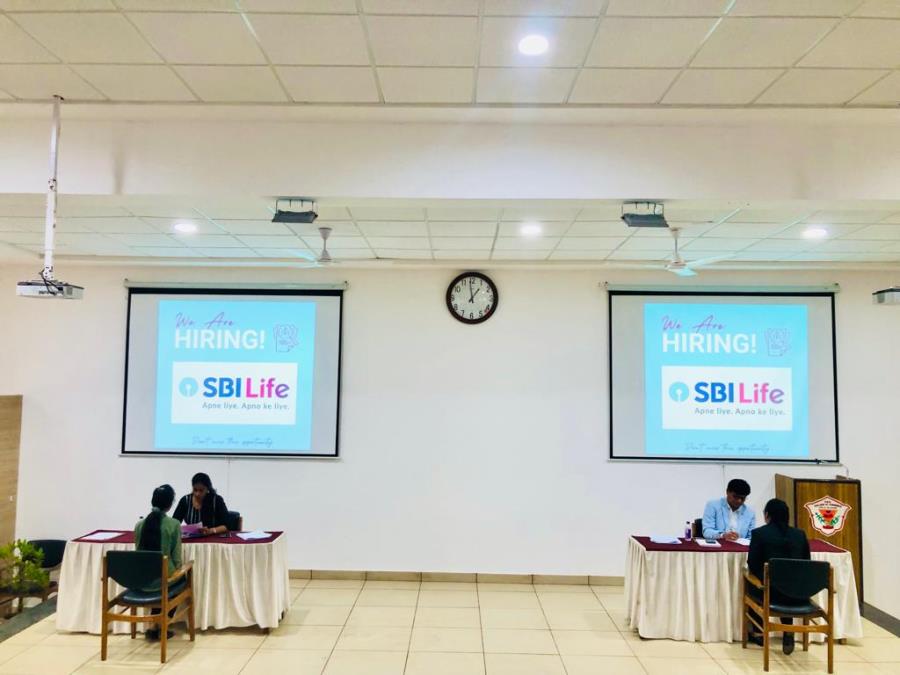 SBI Life Campus Placement Drive in DRK Colleg