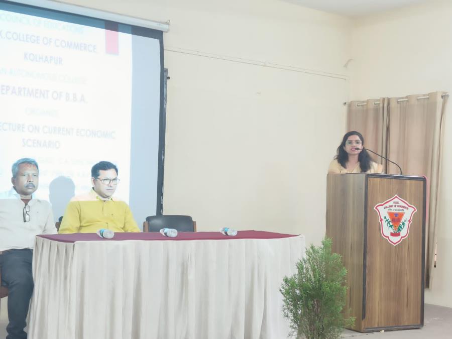 Department of B.B.A. organised Guest Lecture 