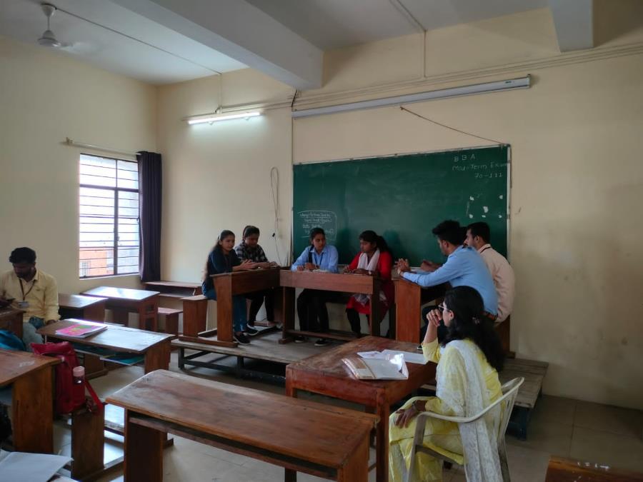 Group Discussion of B.B.A. Department