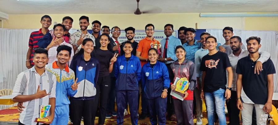 All top achievers in Sports at University, National and International level sports during 62nd Annual Prize Distribution on 3rd June 2022