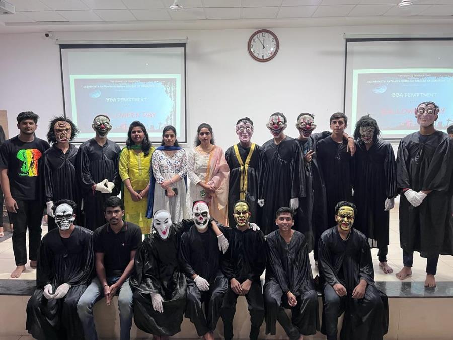 Department of BBA has organised Halloween Day
