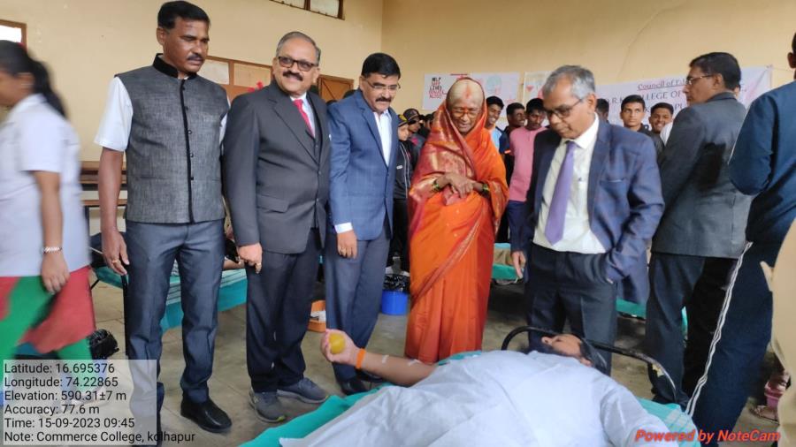 BLOOD DONATION CAMP ORGANISED   NSS and NCC D